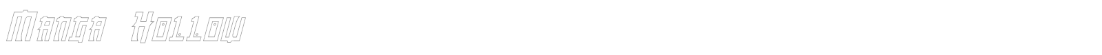 Manga font preview